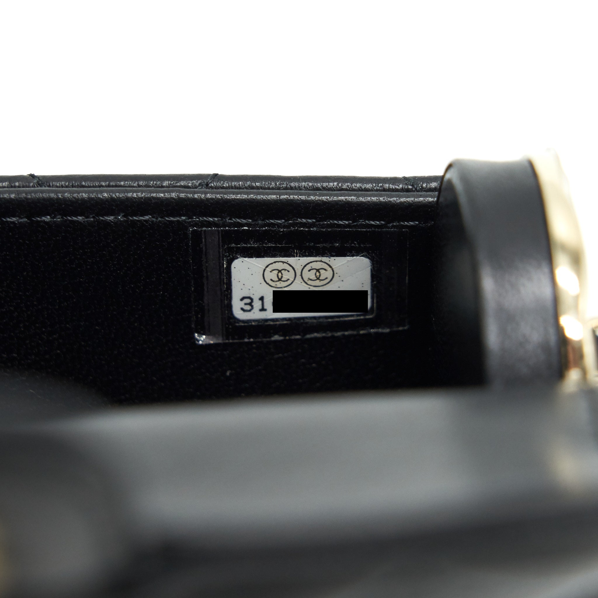 Chanel 21A Lipstick Mini Bag with Chain BLACK