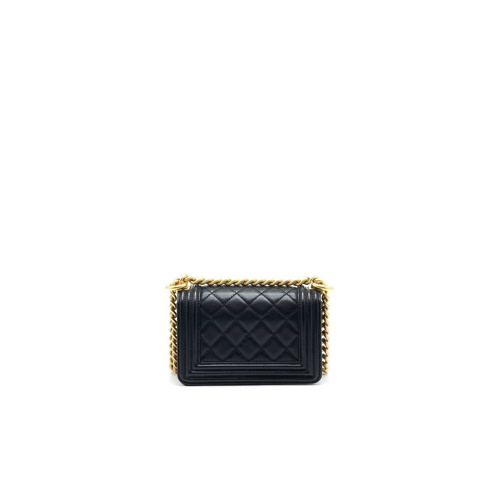 Chanel Boy Extra Mini Lambskin in Black