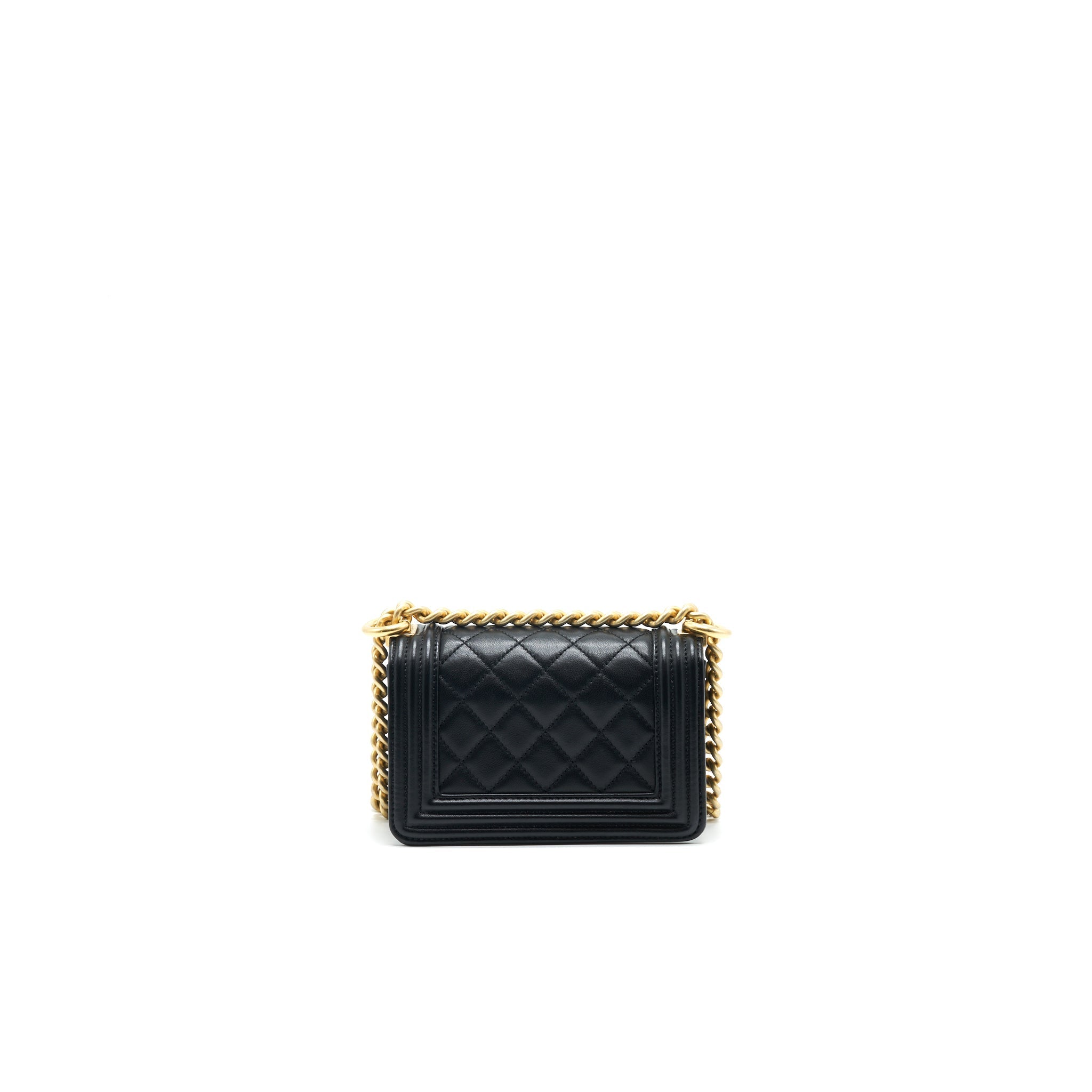 Chanel Boy Extra Mini Lambskin in Black