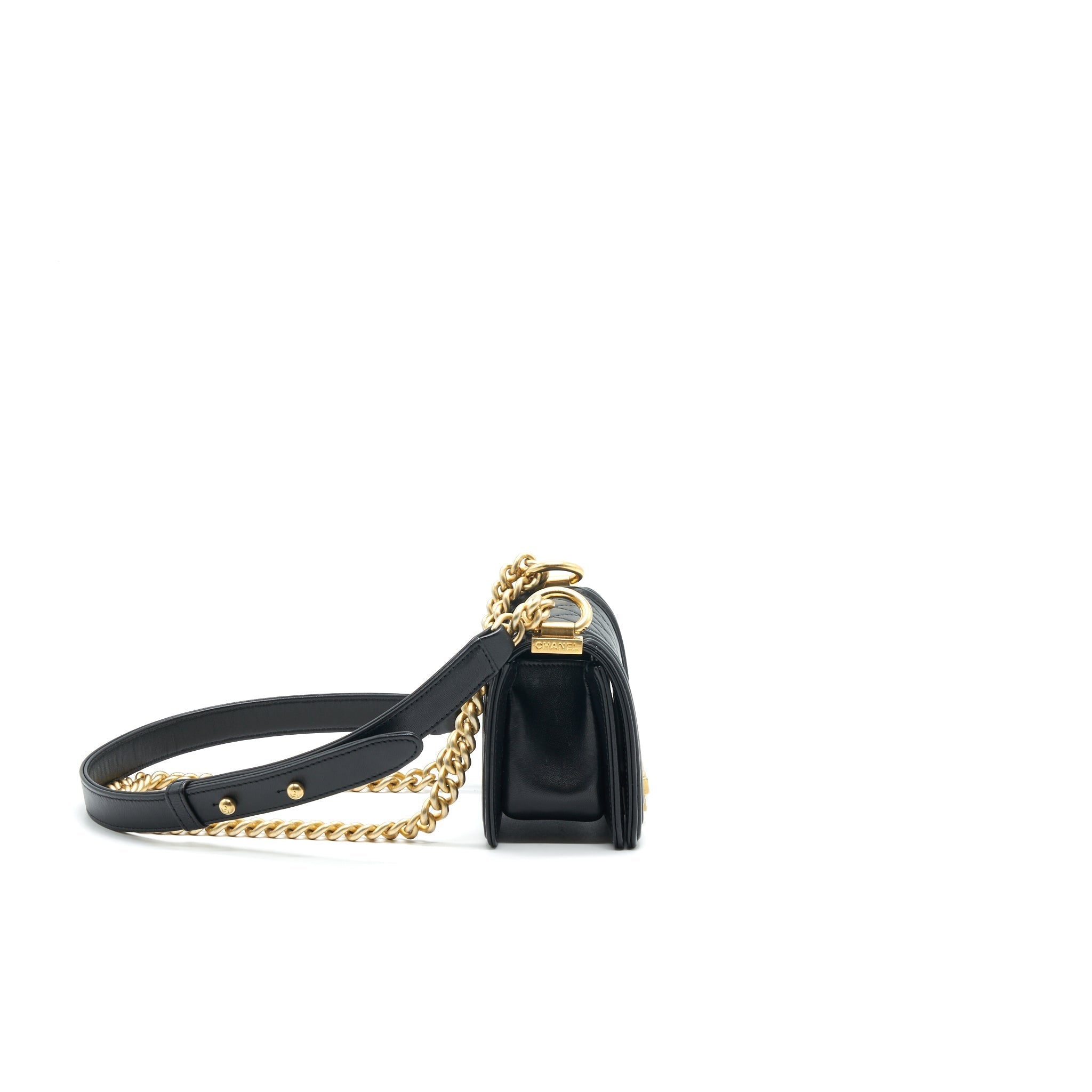 Chanel Boy Extra Mini Lambskin in Black
