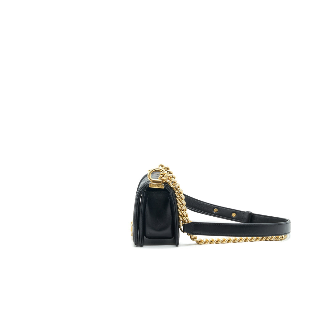 Chanel Boy Extra Mini Lambskin in Black