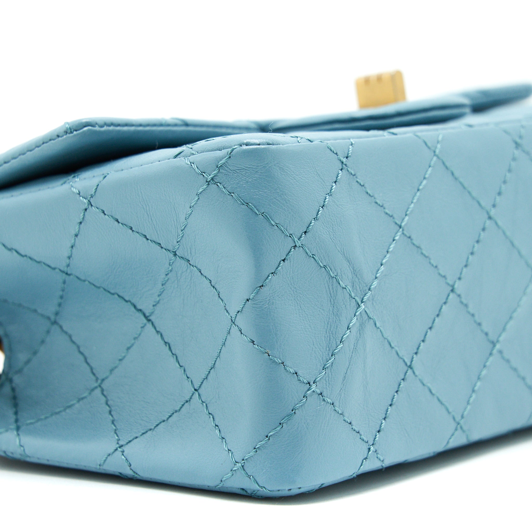 Chanel Mini 2.55 Reissue Flap Bag Light Blue Calfskin
