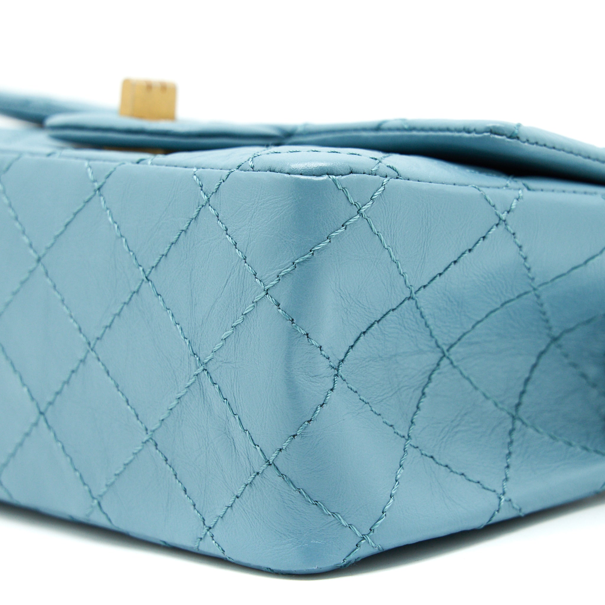 Chanel Mini 2.55 Reissue Flap Bag Light Blue Calfskin
