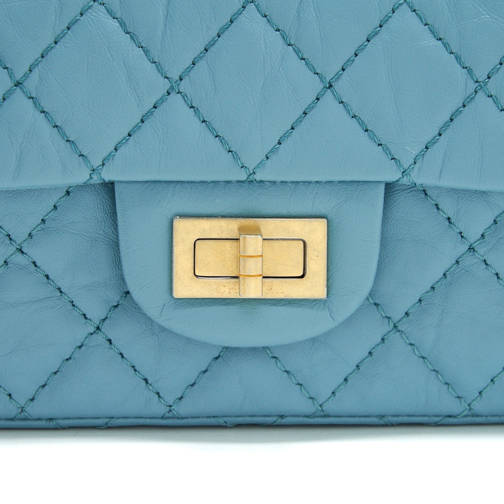 Chanel Mini 2.55 Reissue Flap Bag Light Blue Calfskin
