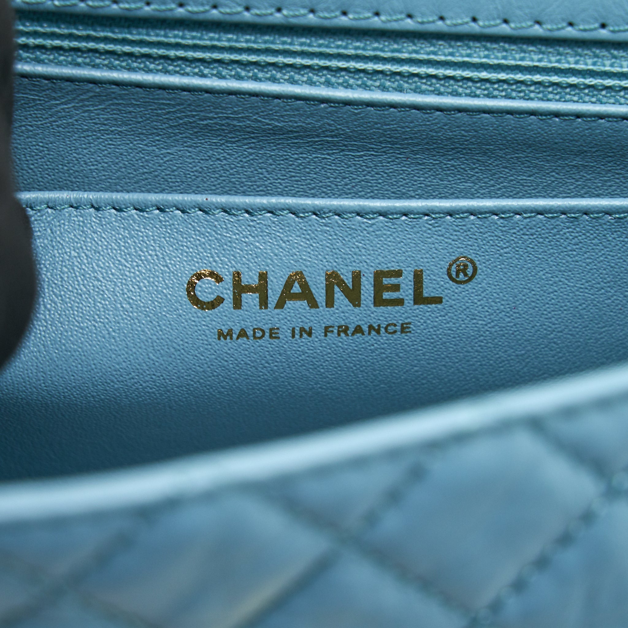 Chanel Mini 2.55 Reissue Flap Bag Light Blue Calfskin