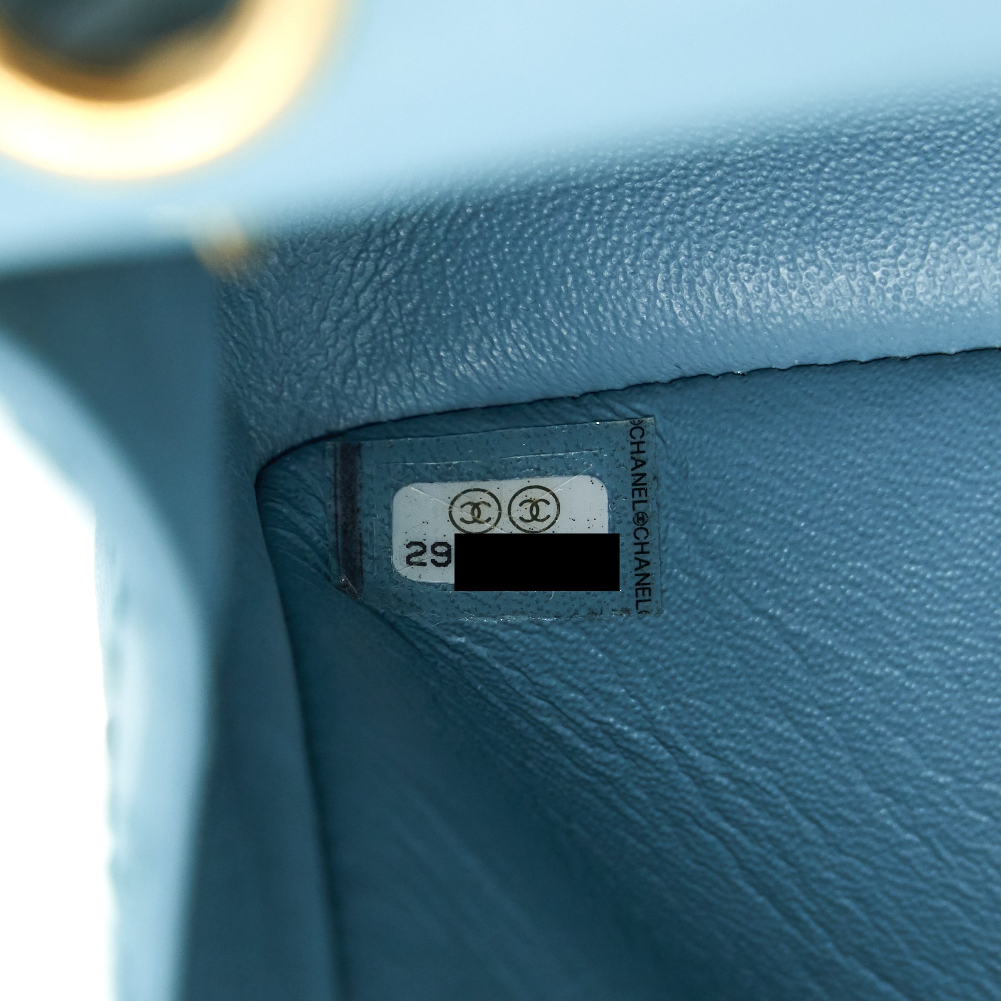 Chanel Mini 2.55 Reissue Flap Bag Light Blue Calfskin