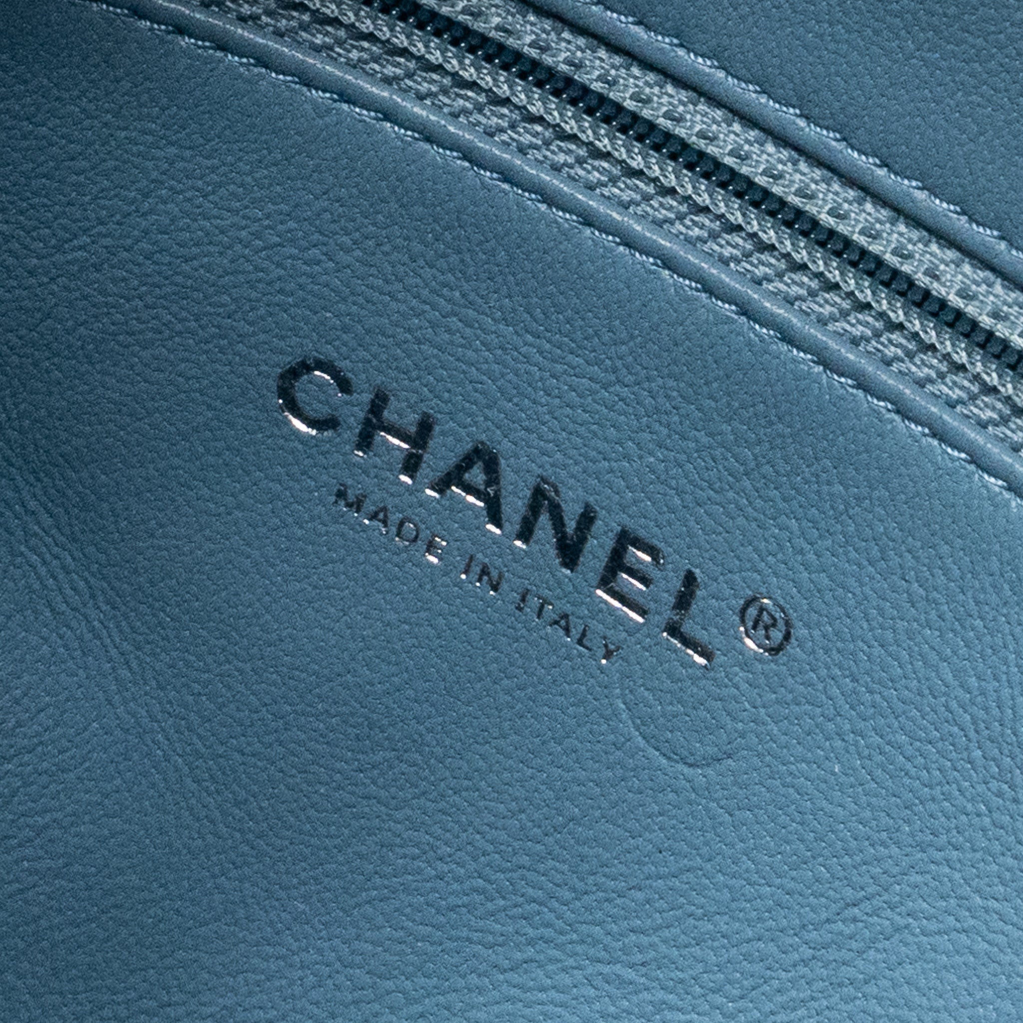 Chanel Mini Backpack Sequins Multicolour Blue