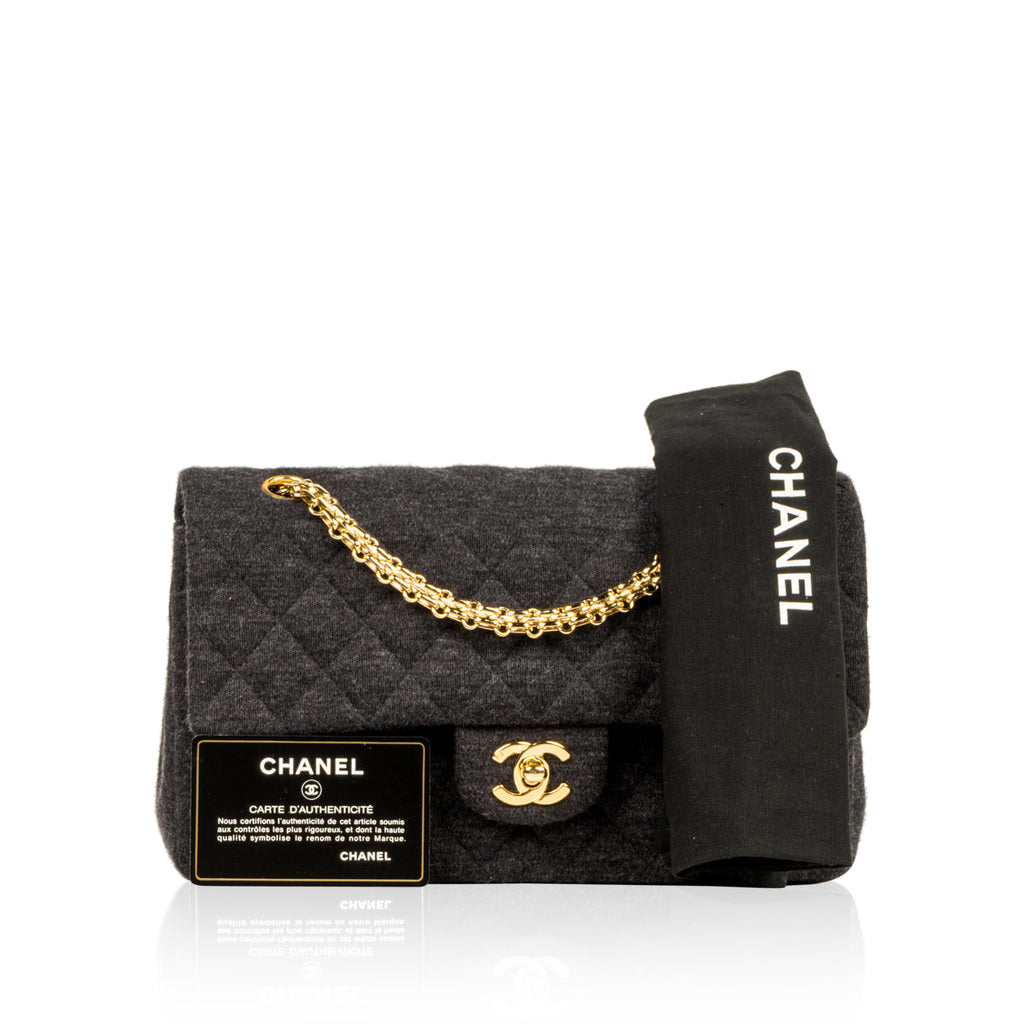 Chanel Jersey Classic Flap Bag - Medium