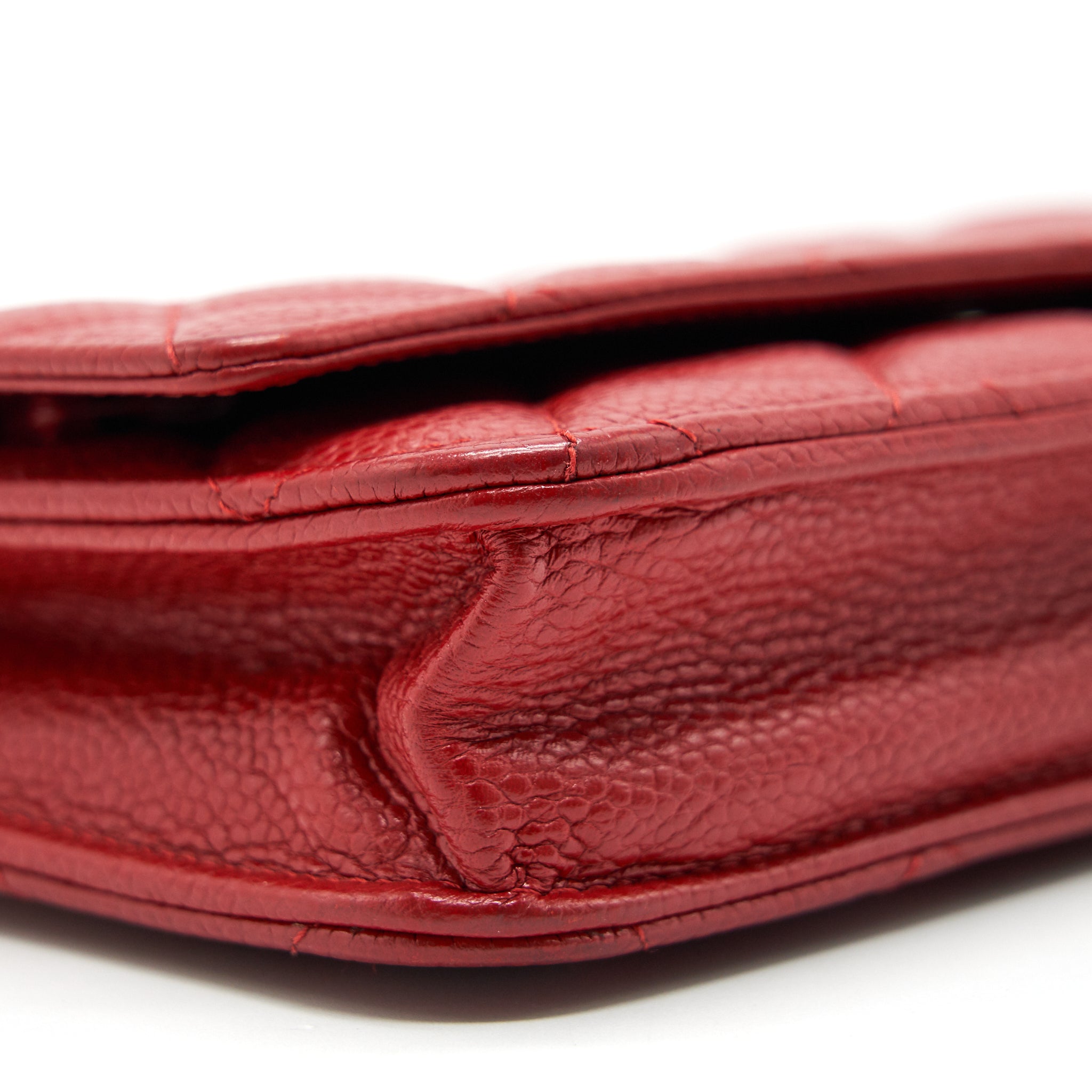 Chanel Wallet on chain Caviar Red with  serial 18