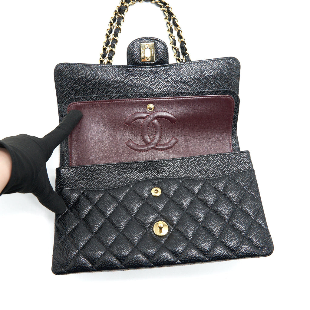 Chanel Classic Double Flap Medium Black Caviar