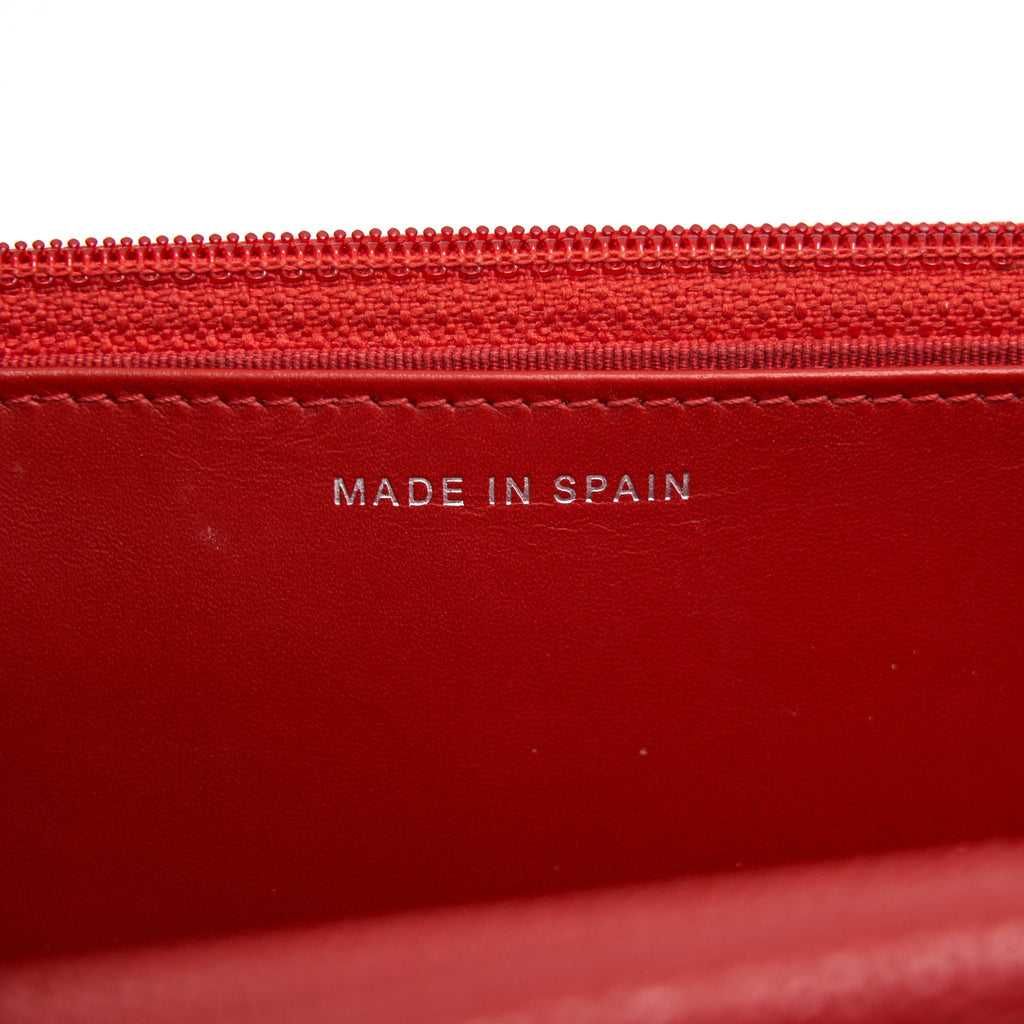 Chanel Wallet on chain Caviar Red with  serial 18