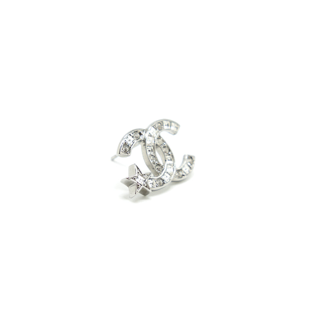 Chanel CC And Star Crystals Earring