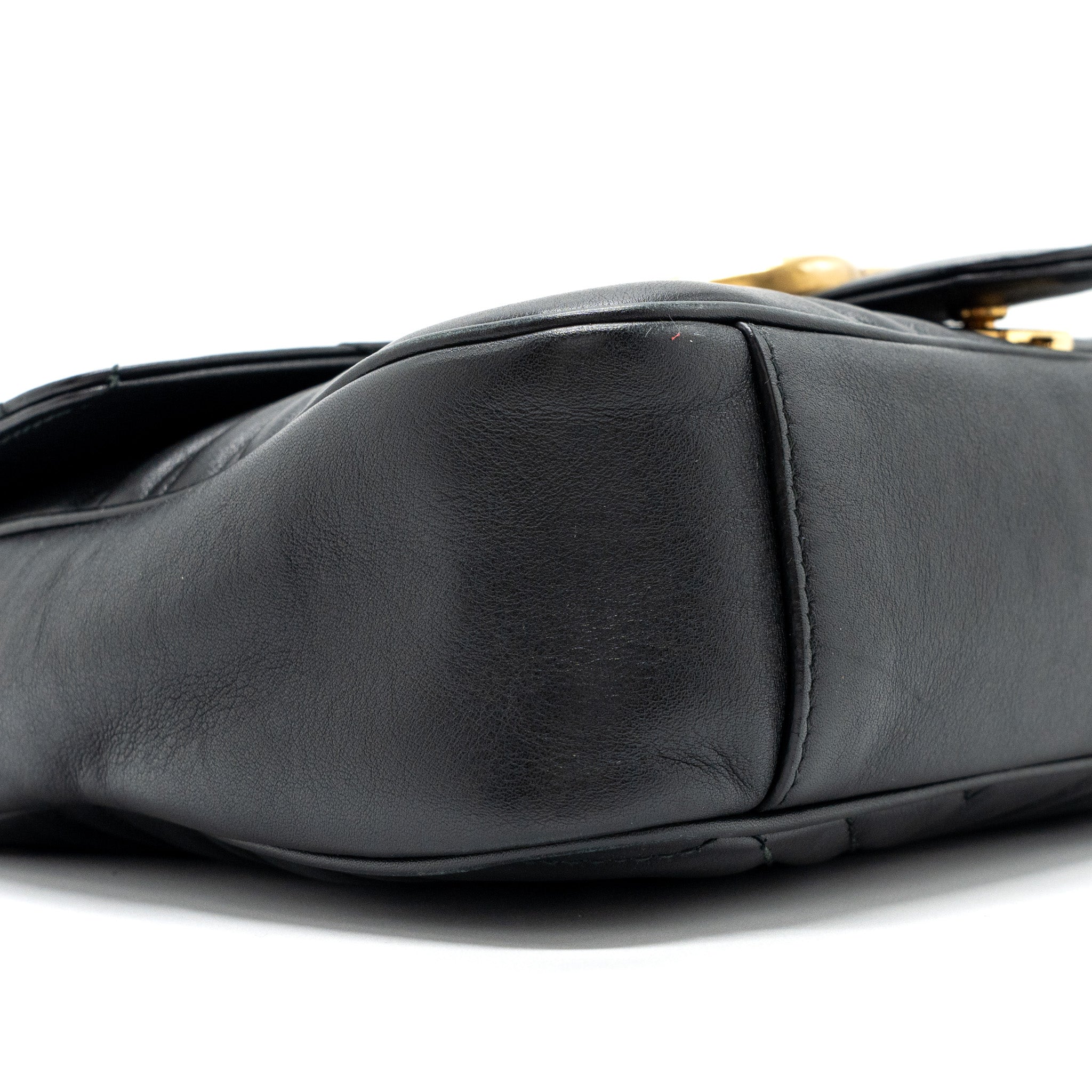 Gucci medium gg Marmont bag calfskin black