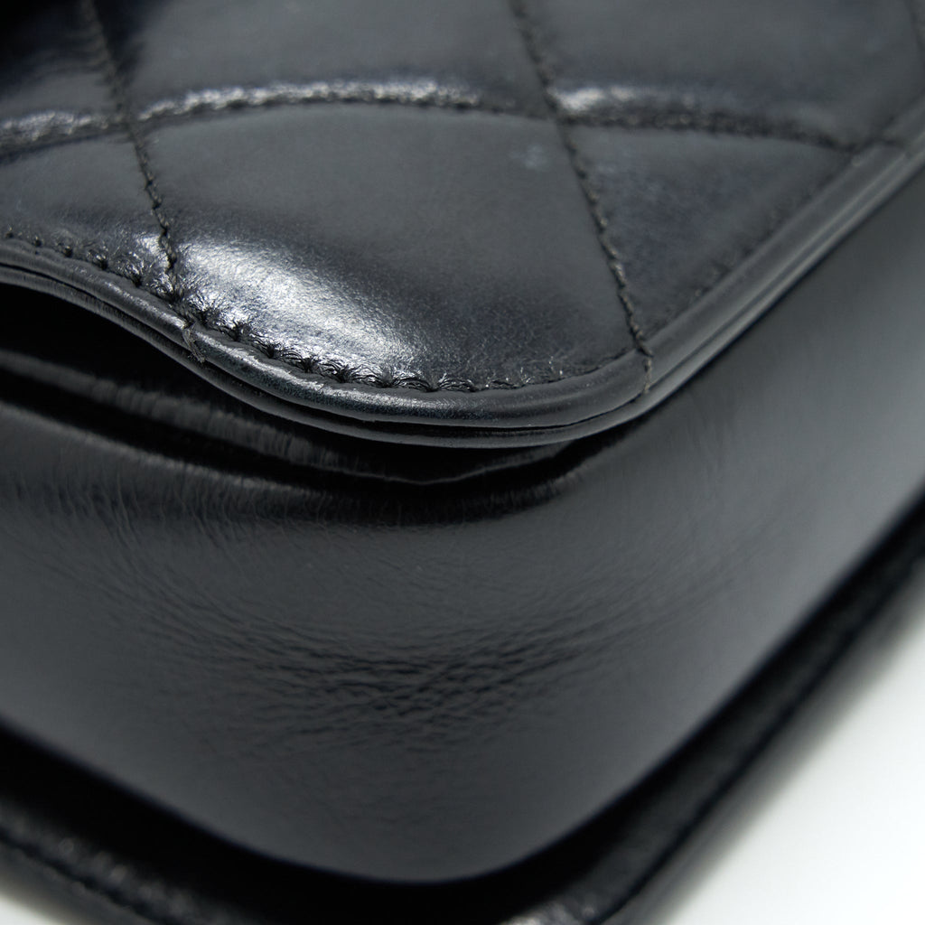 Chanel Perfect Edge Flap Bag With Calfskin Ruthenium