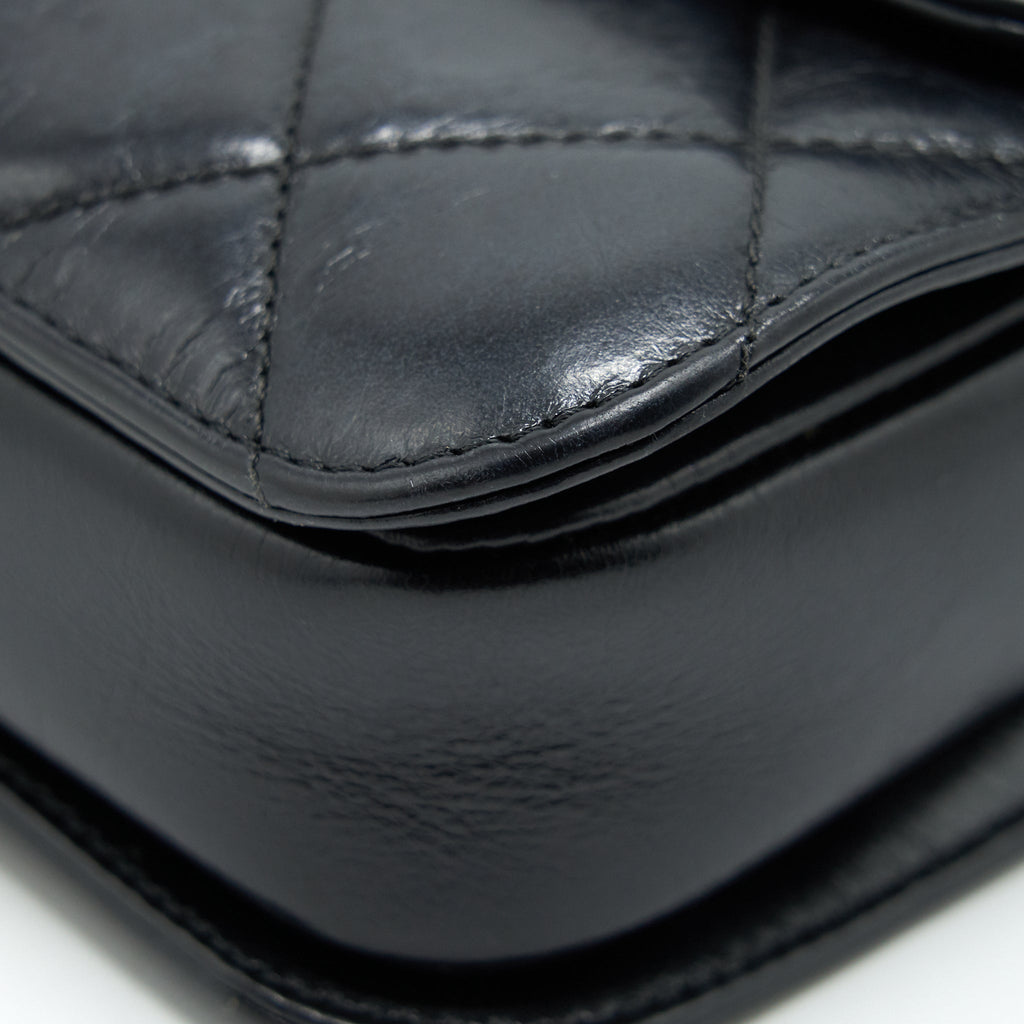 Chanel Perfect Edge Flap Bag With Calfskin Ruthenium