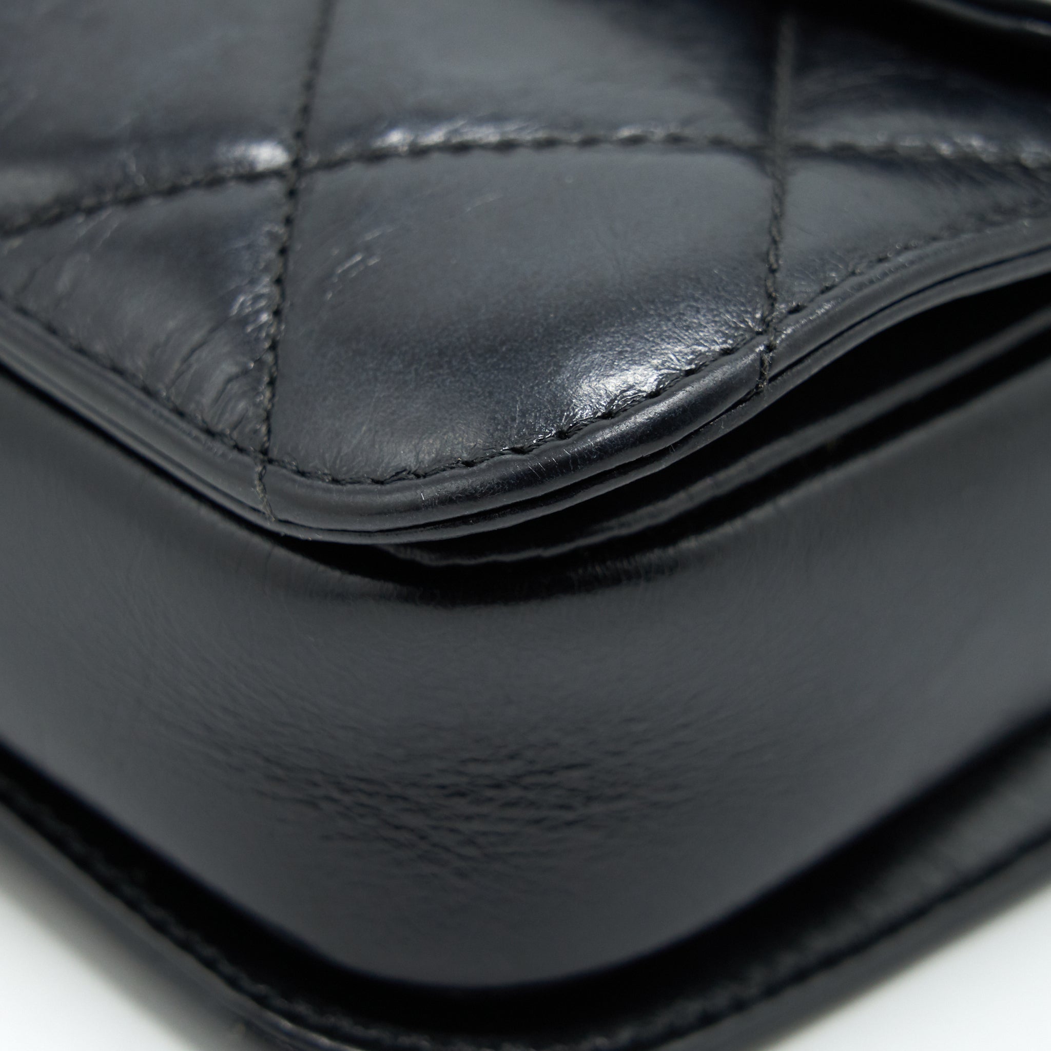 Chanel Perfect Edge Flap Bag With Calfskin Ruthenium