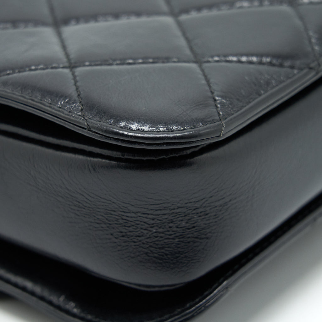 Chanel Perfect Edge Flap Bag With Calfskin Ruthenium