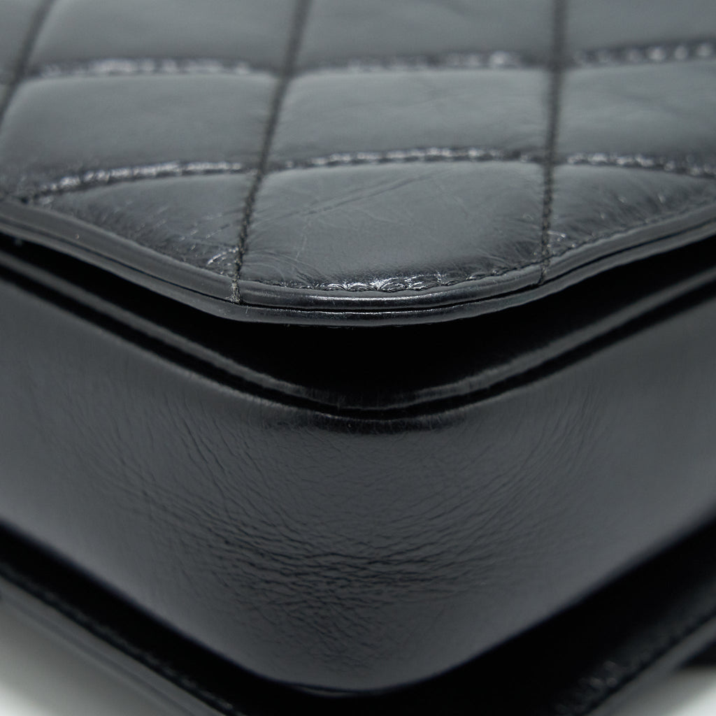 Chanel Perfect Edge Flap Bag With Calfskin Ruthenium