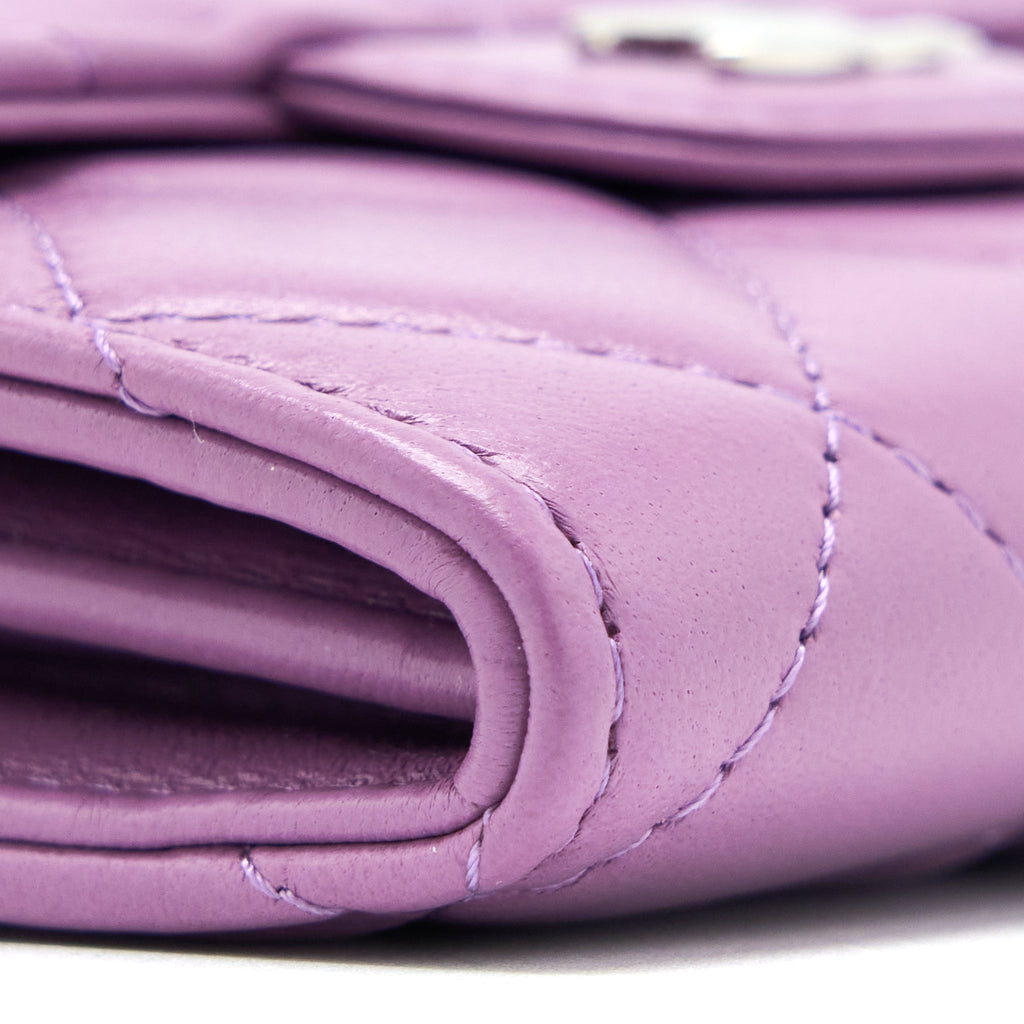Chanel Clutch On Chain Lambskin Purple