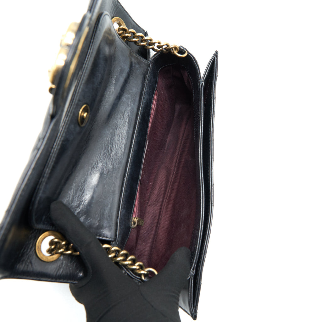 Chanel Perfect Edge Flap Bag With Calfskin Ruthenium