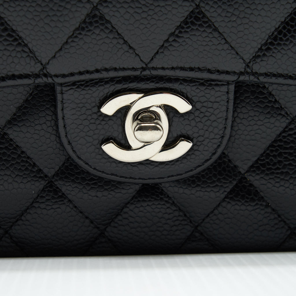 Chanel Small Classic Double Flap Bag Black Caviar