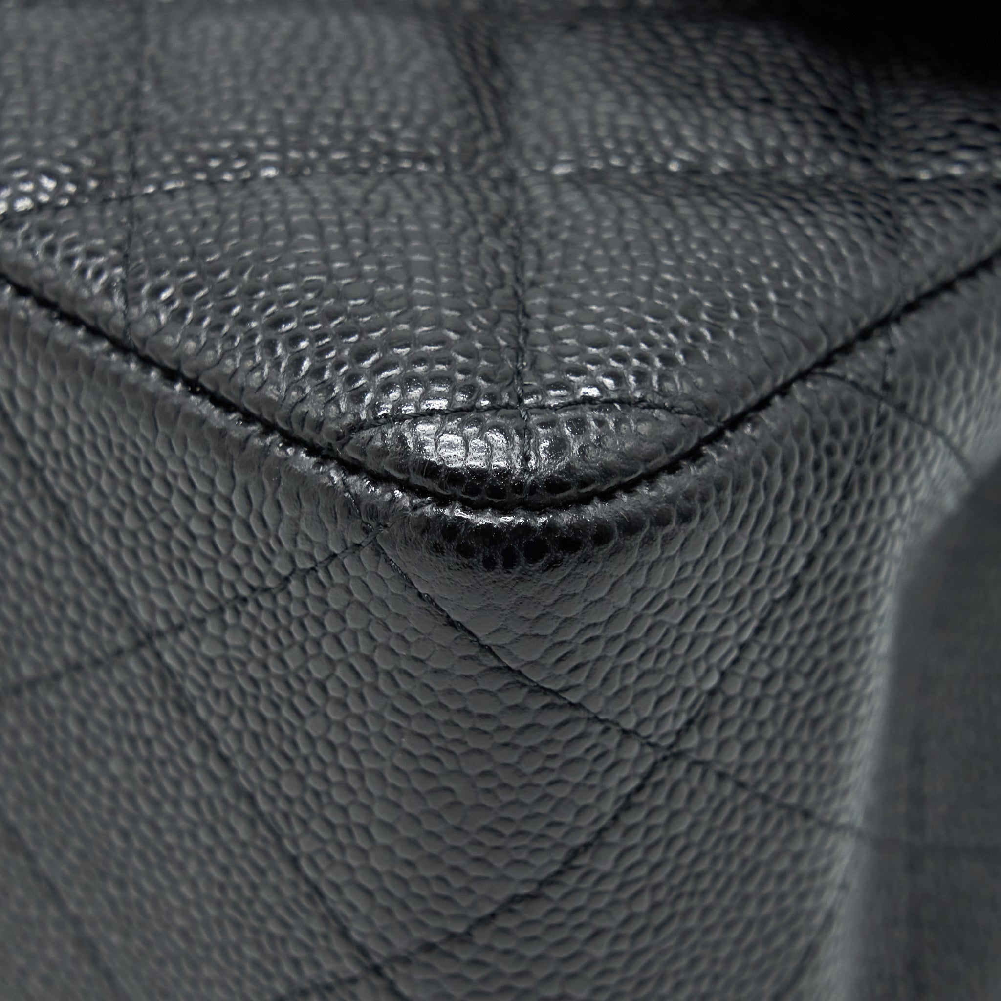 Chanel Classic Jumbo Double Flap Bag Black Caviar
