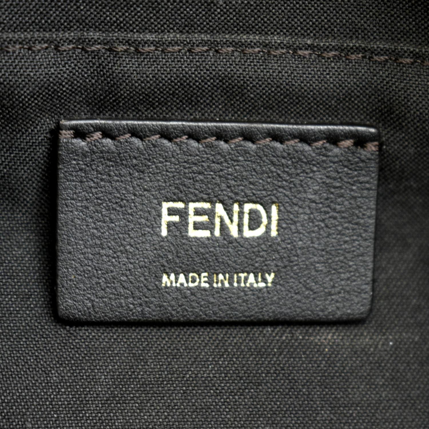 FENDI FF Fabric Crossbody Camera Bag Tan