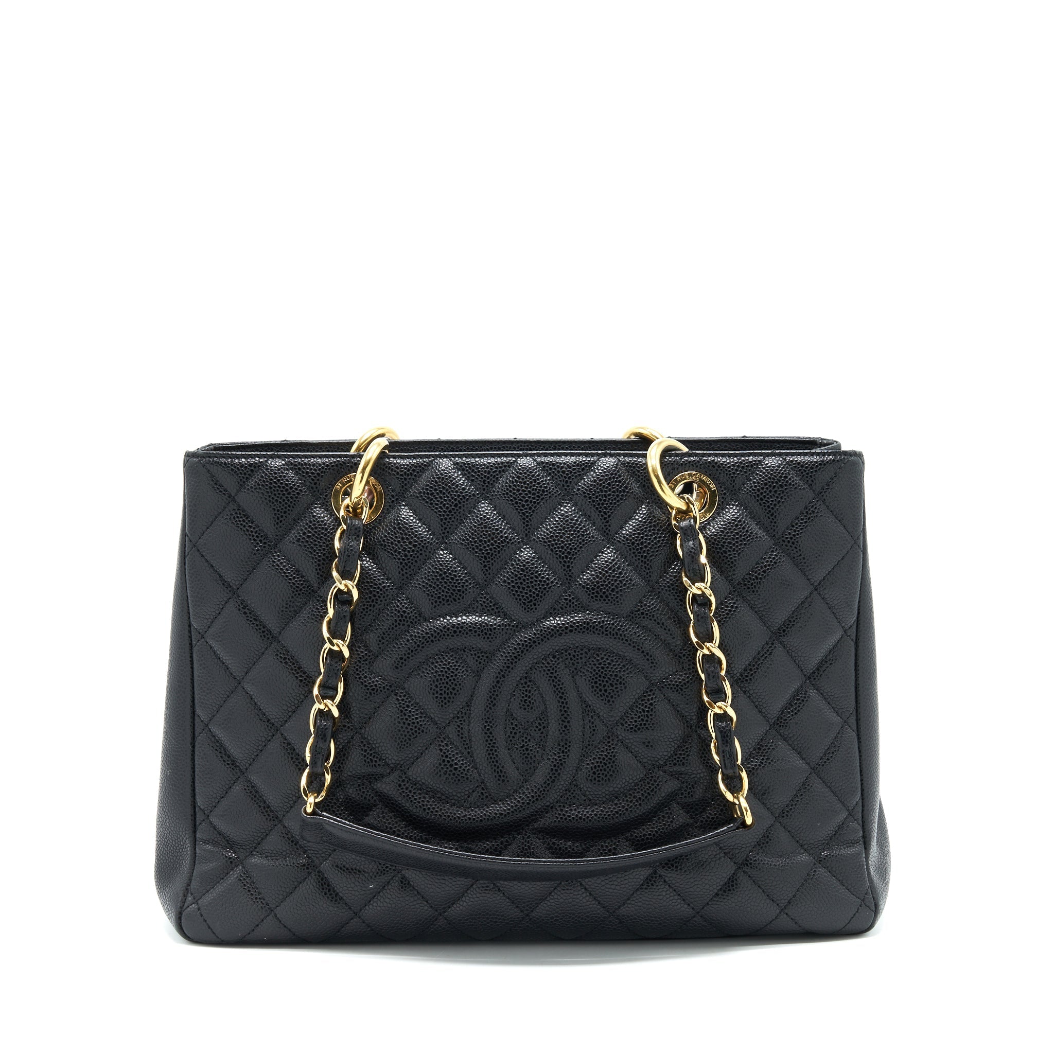 Chanel Grand Shopping Tote Caviar Black  serial 17