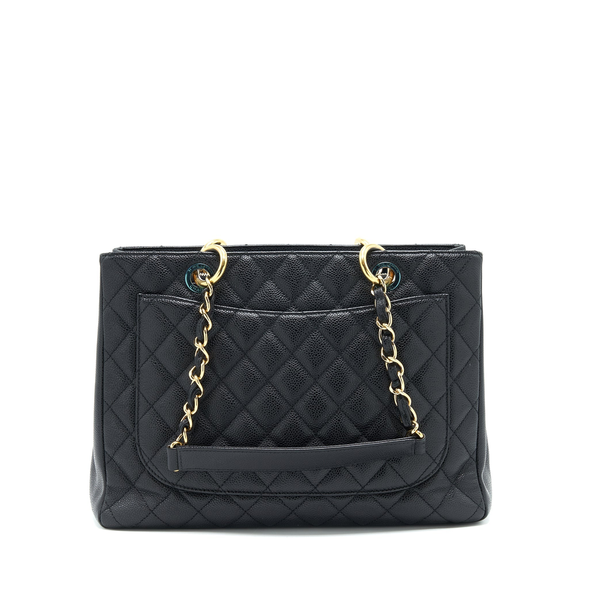 Chanel Grand Shopping Tote Caviar Black  serial 17