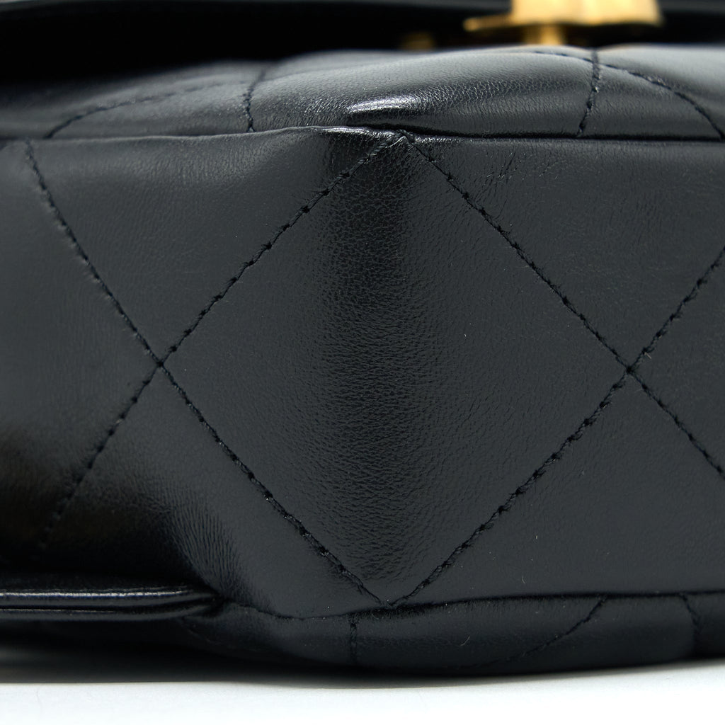 Chanel 23P Ado Backpack Lambskin Black  (Microchip)