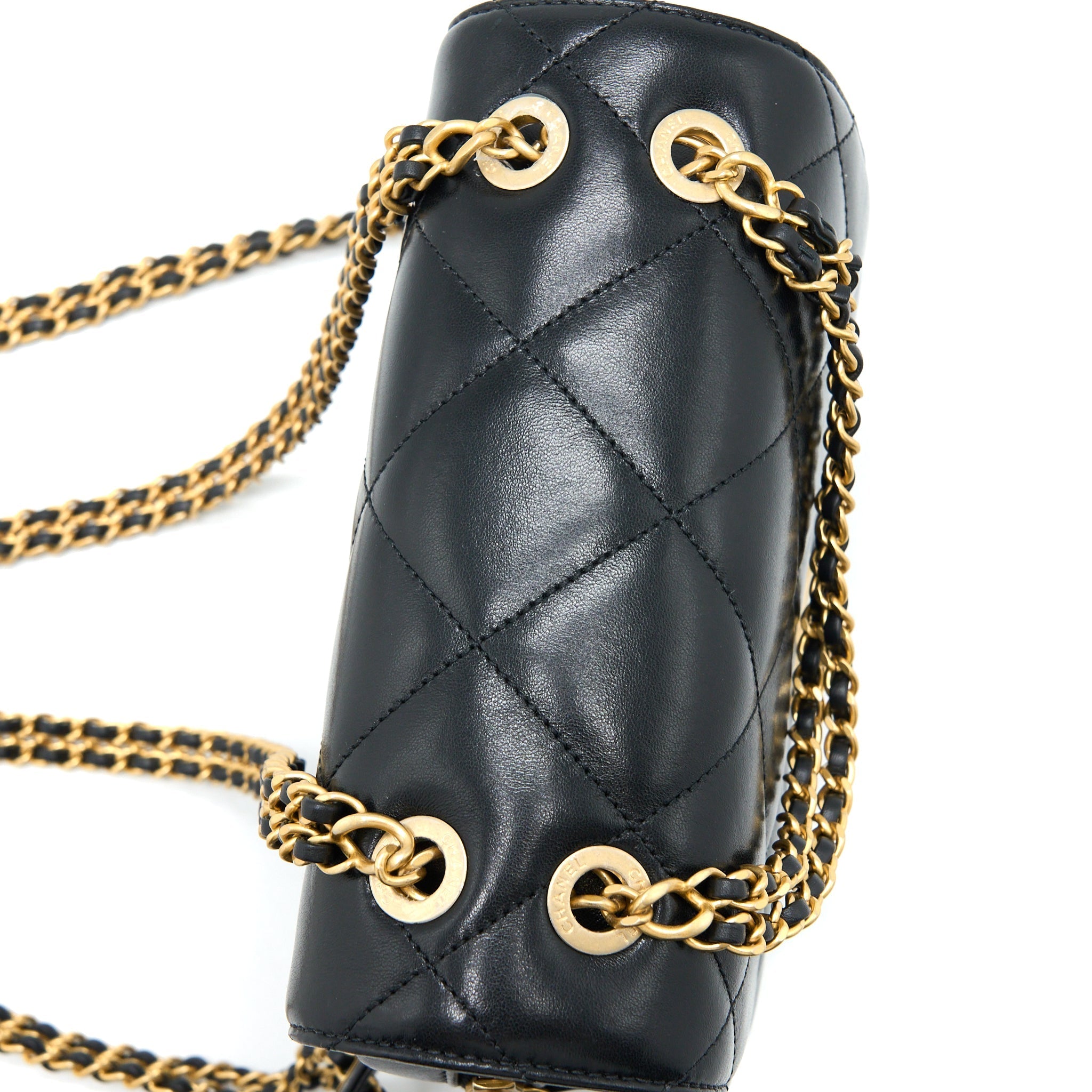 Chanel 23P Ado Backpack Lambskin Black  (Microchip)