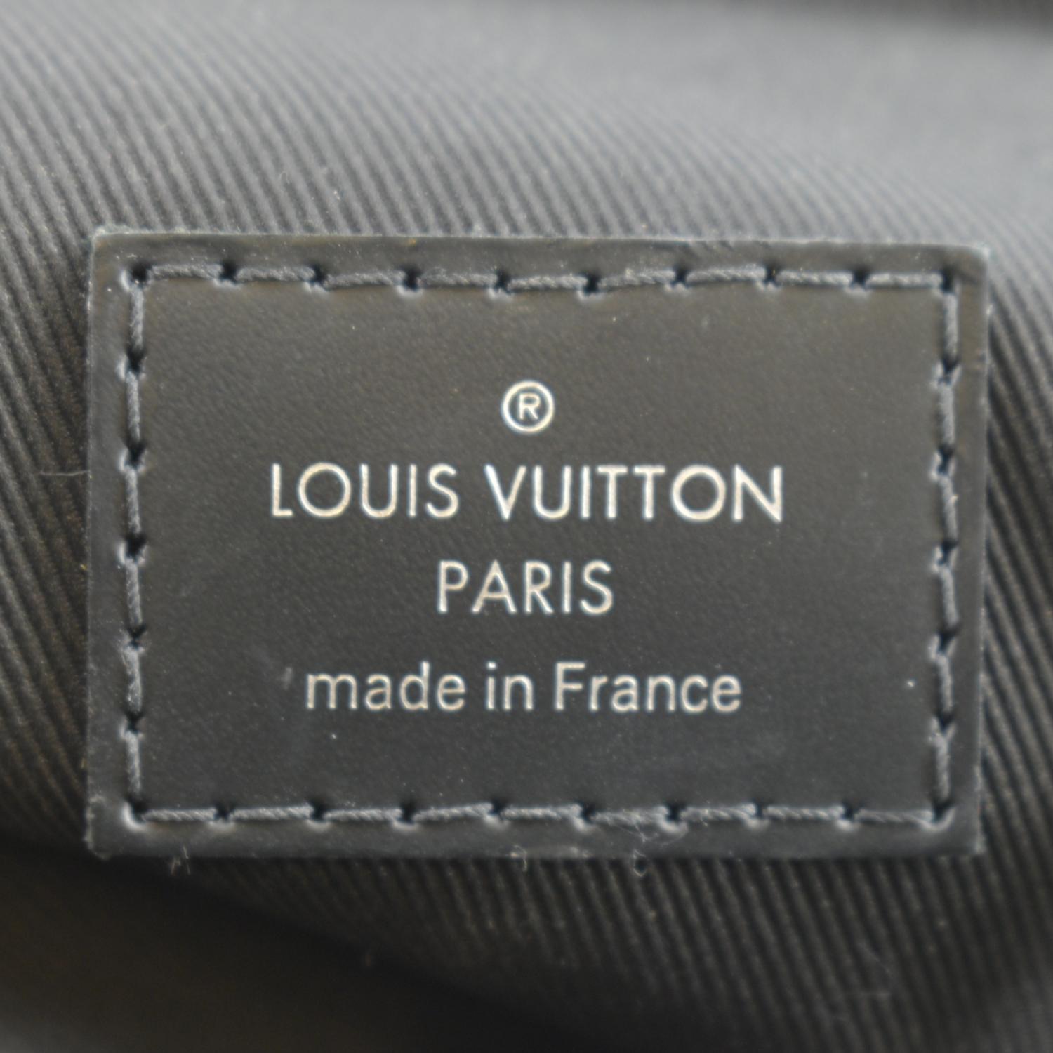 LOUIS VUITTON Avenue Sling Damier Graphite Backpack Bag Black