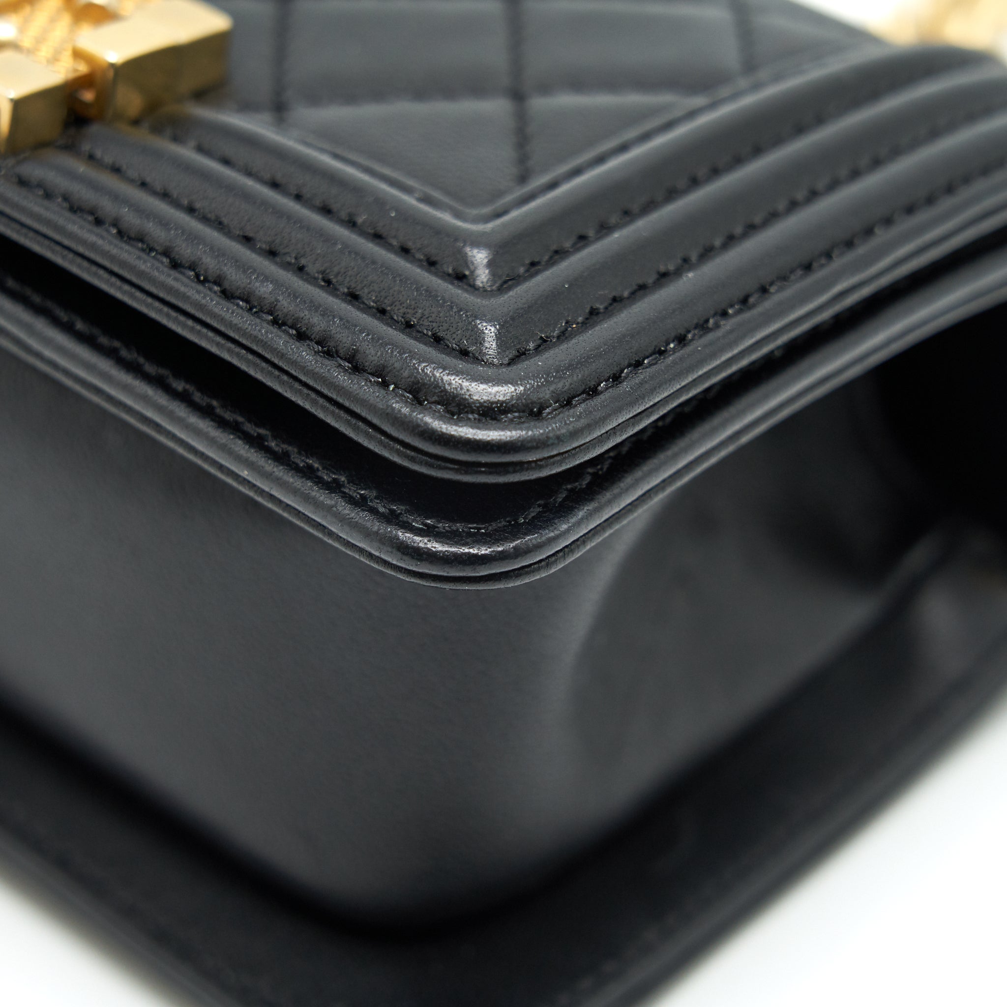 Chanel Boy Extra Mini Lambskin in Black
