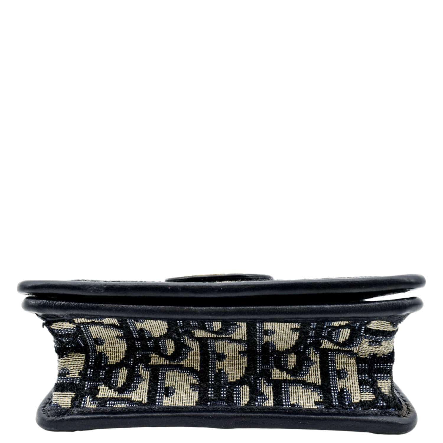 CHRISTIAN DIOR Montaigne Oblique Jacquard Pouch Navy Blue