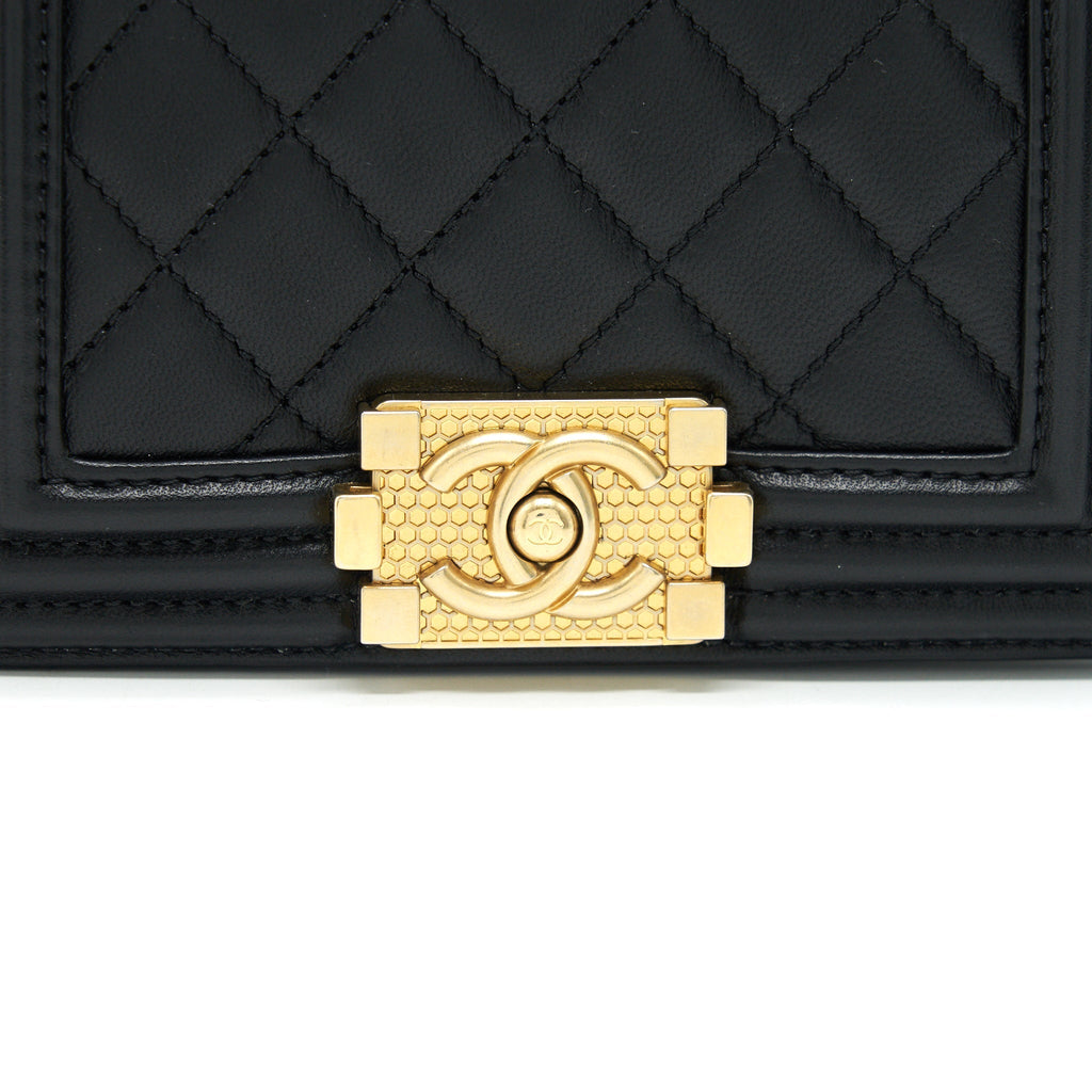 Chanel Boy Extra Mini Lambskin in Black