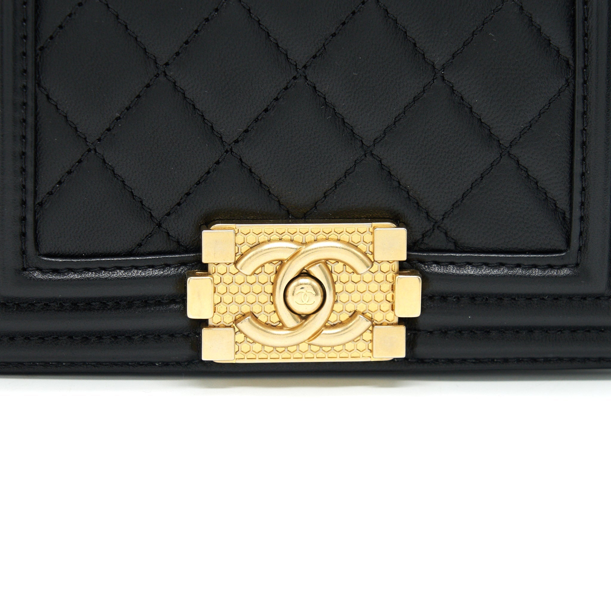 Chanel Boy Extra Mini Lambskin in Black