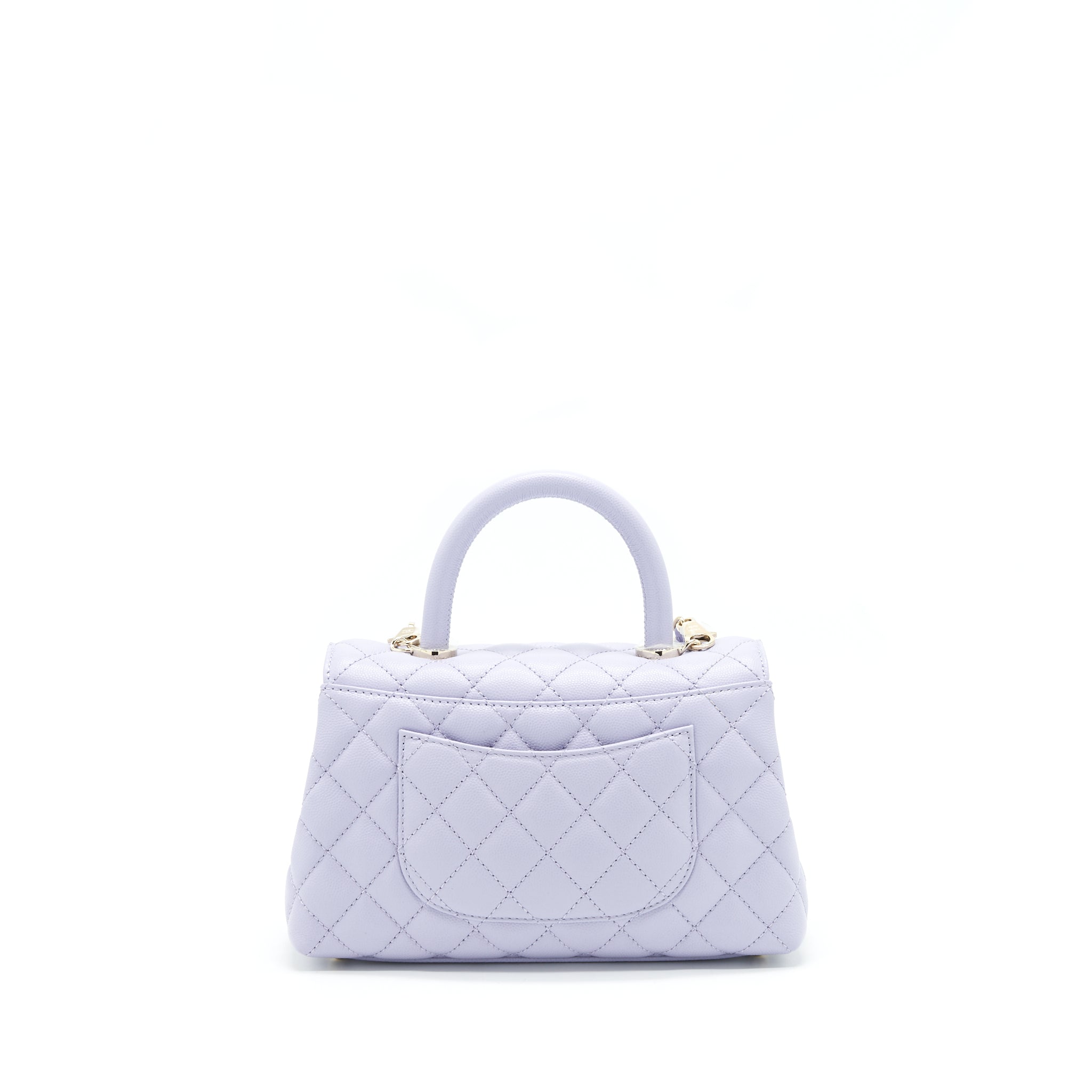 Chanel 21K lilac / Light Purple Coco Handle Small (old mini 24mm) L