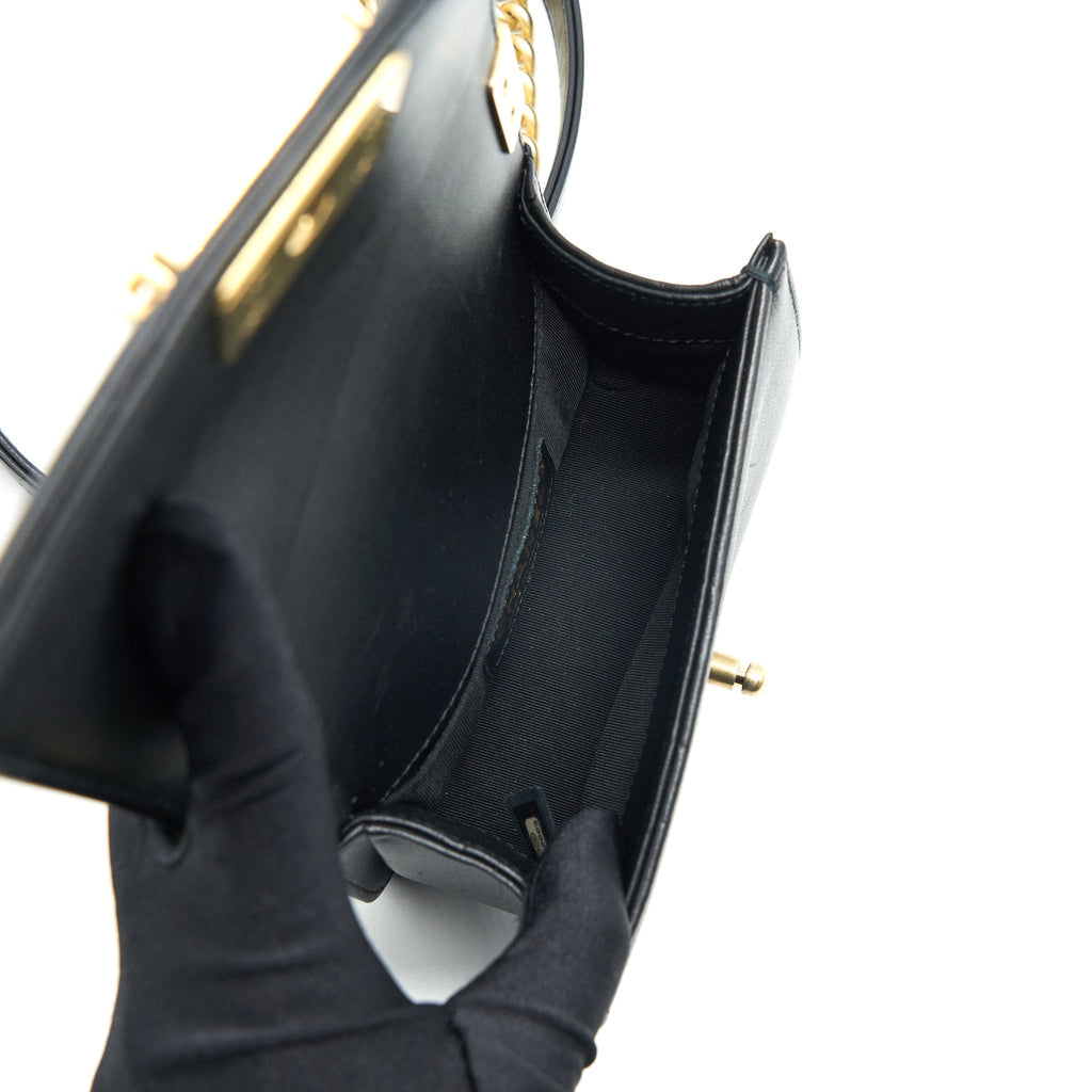 Chanel Boy Extra Mini Lambskin in Black