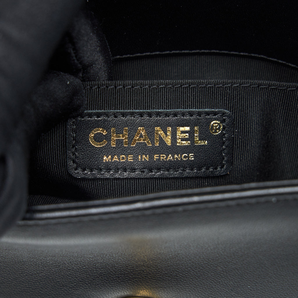 Chanel Boy Extra Mini Lambskin in Black