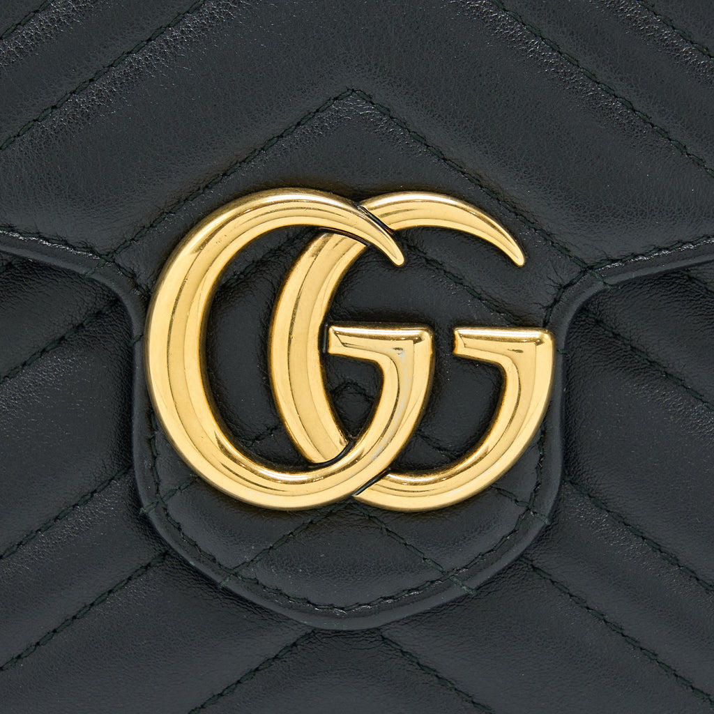 Gucci Marmont Wallet On Chain Black