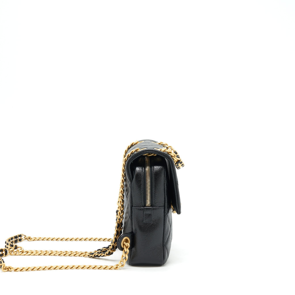 Chanel 22P Flap Backpack Caviar Black