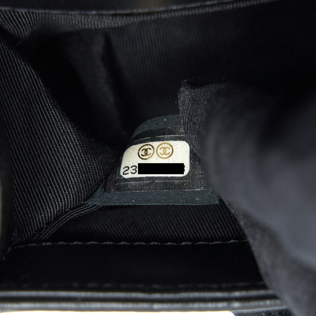 Chanel Boy Extra Mini Lambskin in Black