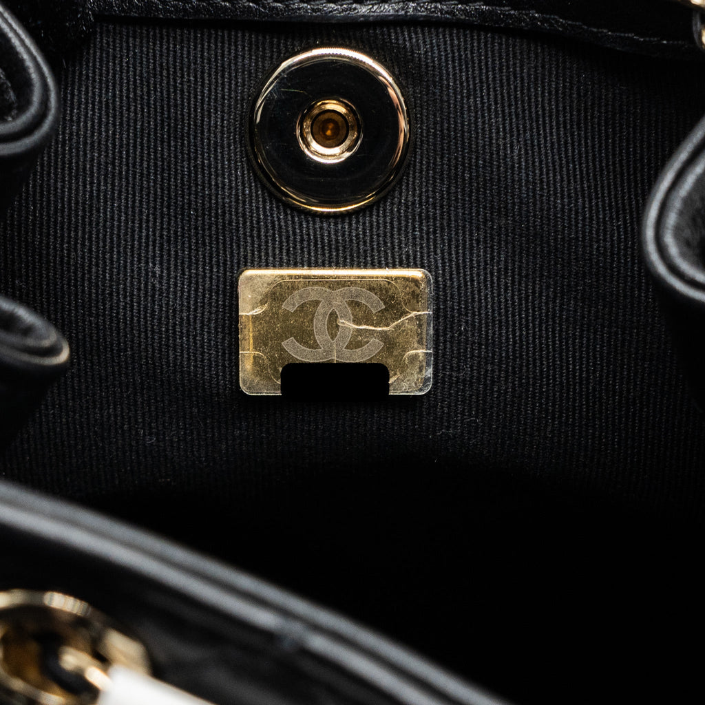 Chanel mini Duma backpack lambskin black L (microchip)