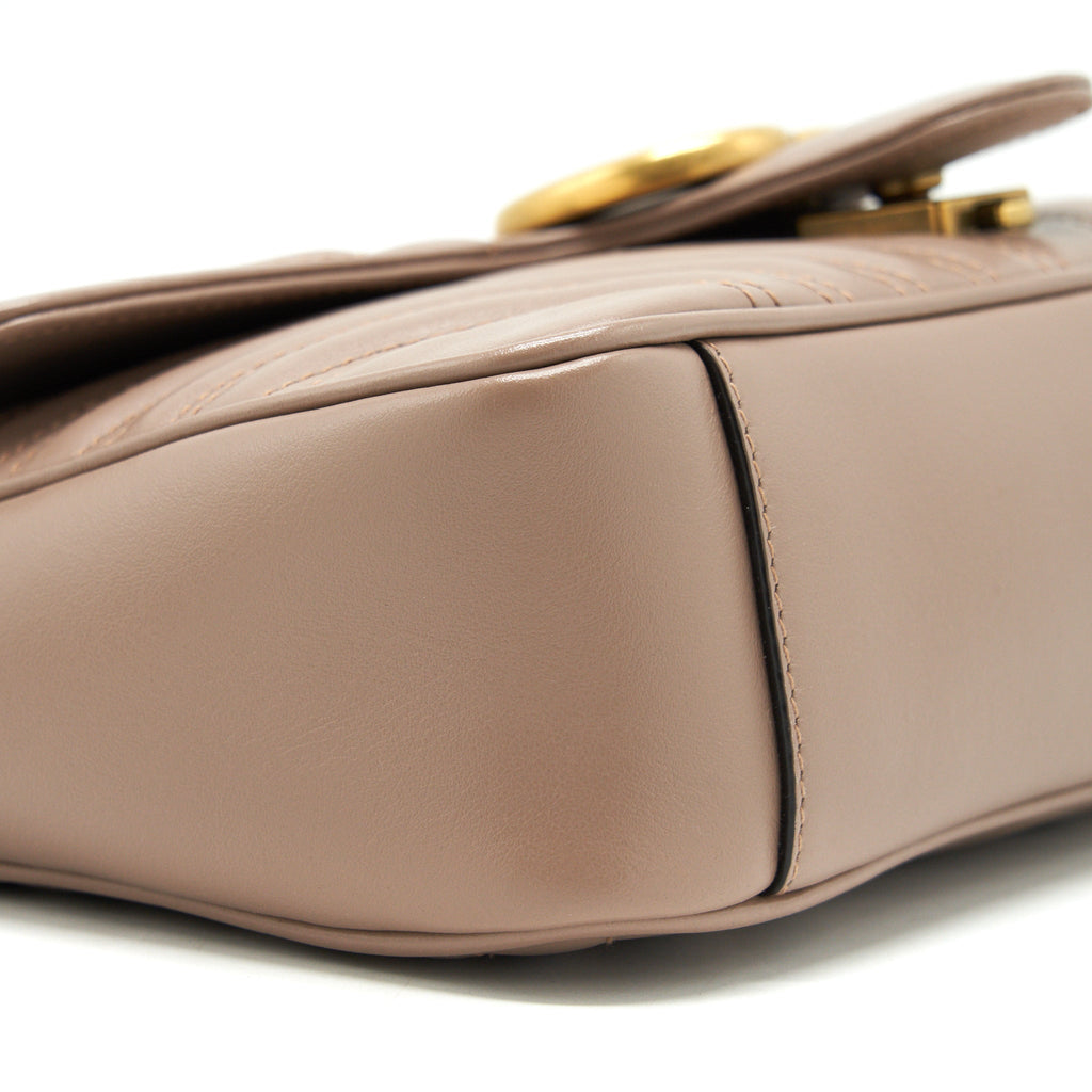 Gucci Marmont Small Dusty Pink matelass� shoulder bag