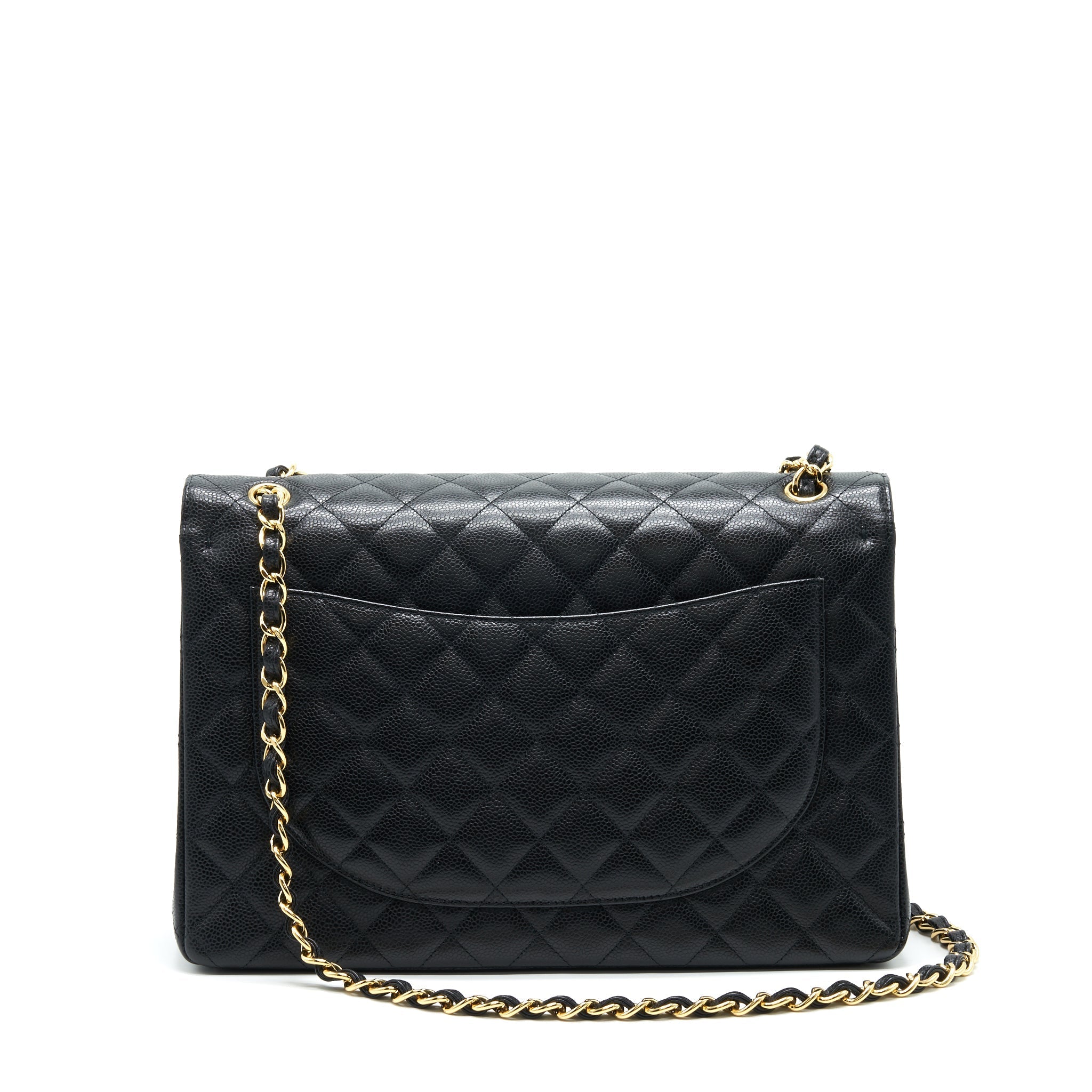 Chanel Maxi Classic Double Flap Caviar black  serial 20