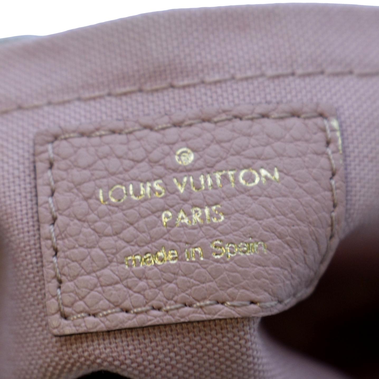 LOUIS VUITTON Pallas Monogram Canvas Clutch Crossbody Bag Brown