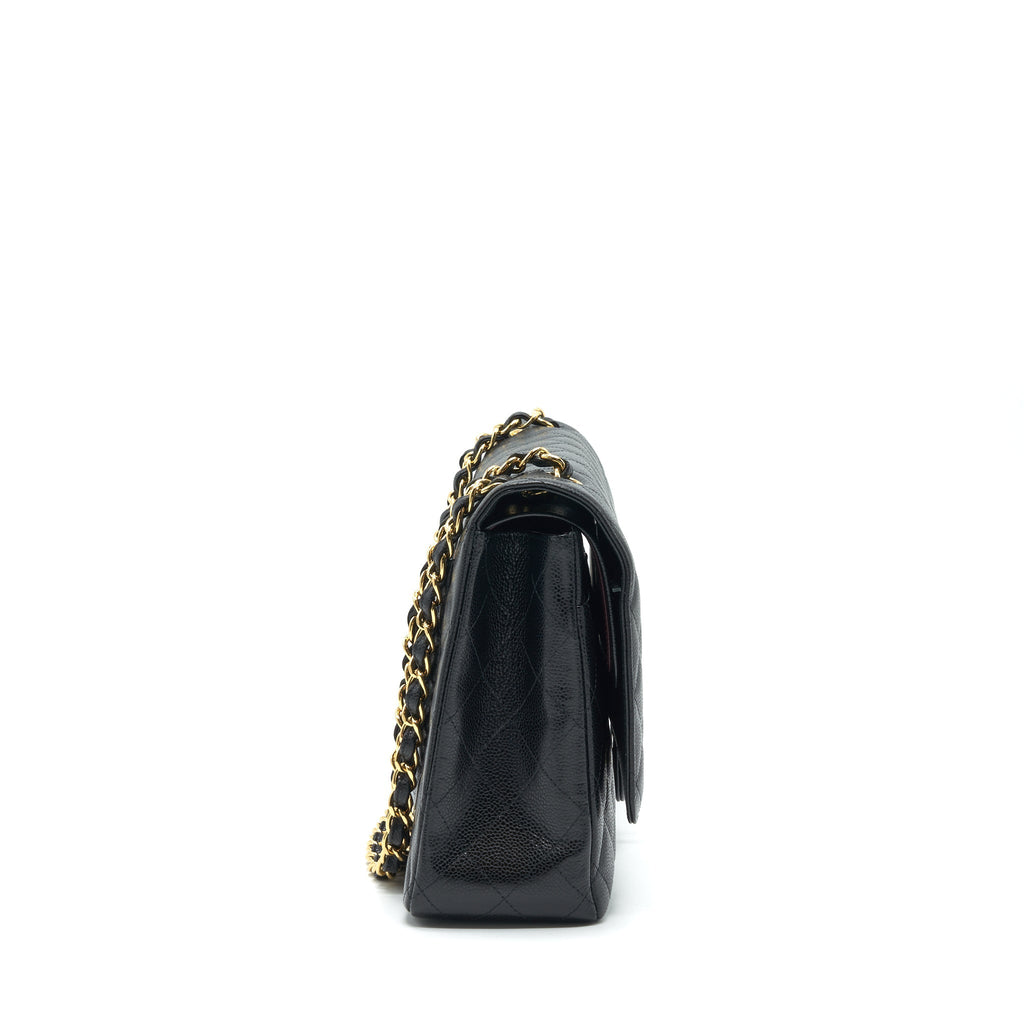 Chanel Maxi Classic Double Flap Caviar black  serial 20