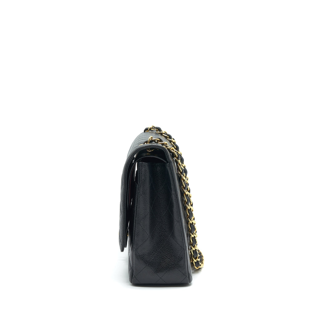 Chanel Maxi Classic Double Flap Caviar black  serial 20