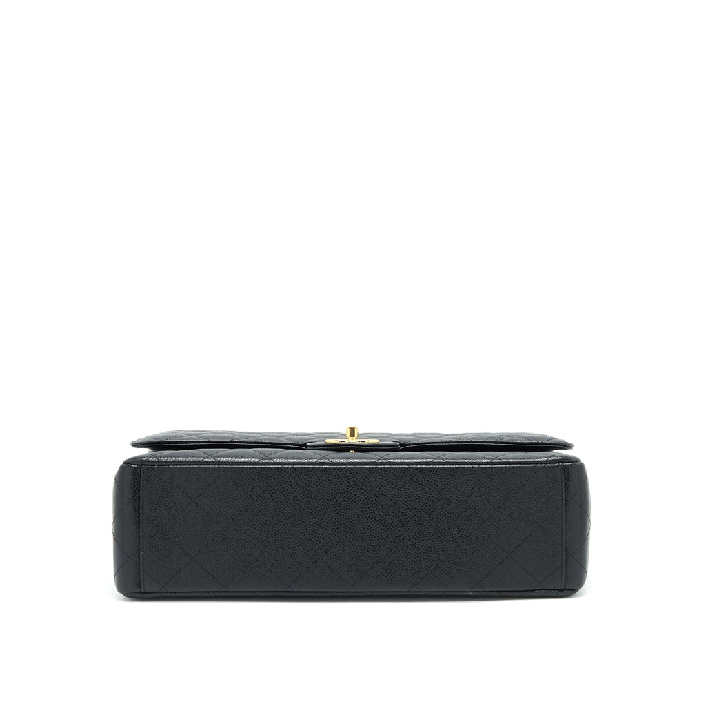 Chanel Maxi Classic Double Flap Caviar black  serial 20