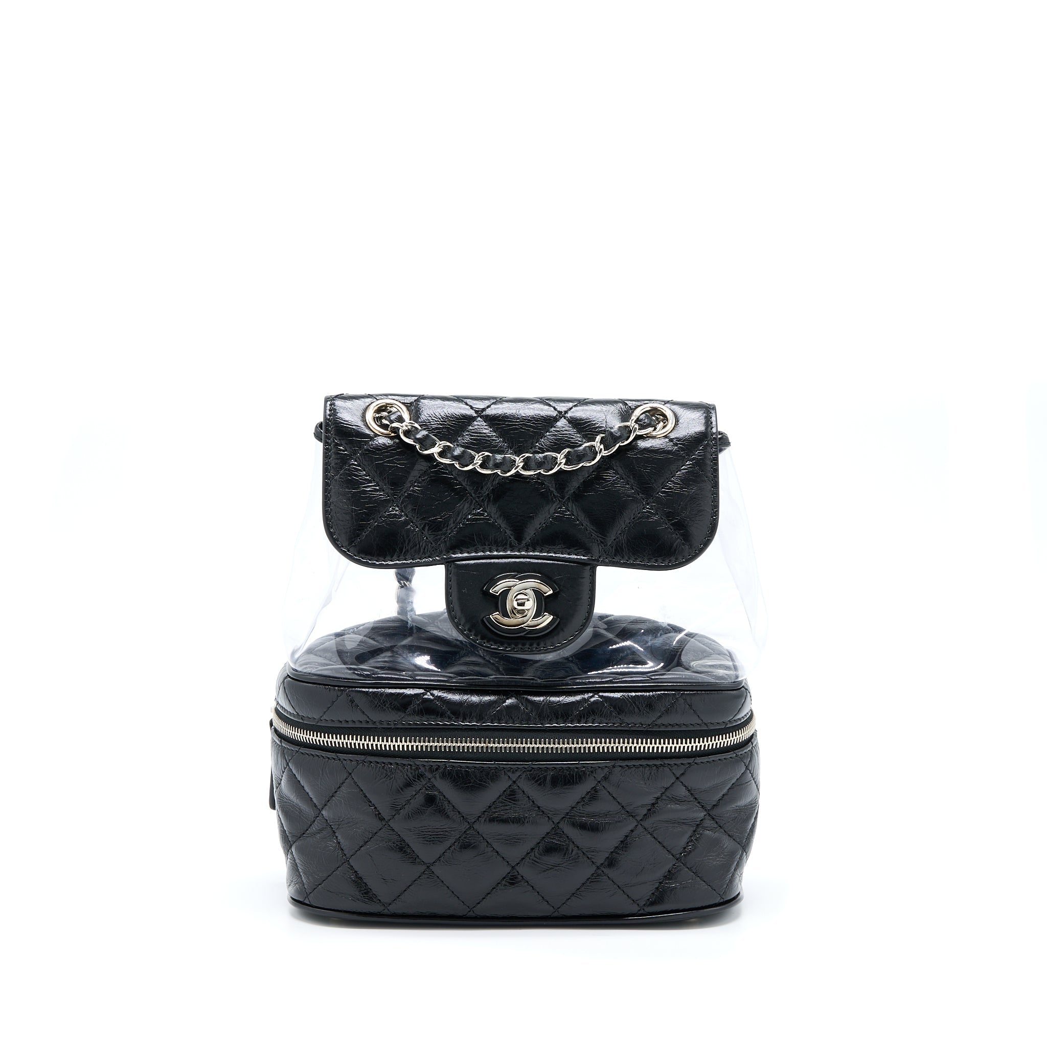Chanel PVC Aquarium Backpack Black PVC/Aged Calfskin